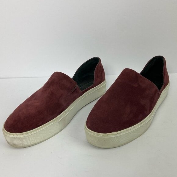 Rebecca Minkoff Red d'Orsay Nana Slip On Flats Size 10 Burgundy Maroon Shoes - Picture 4 of 11